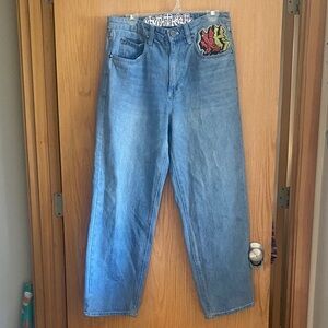 Zumiez ninth hall Blue Denim Jeans with Patch men 30
